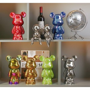 หมีหัวใจระเบิดเซรามิก